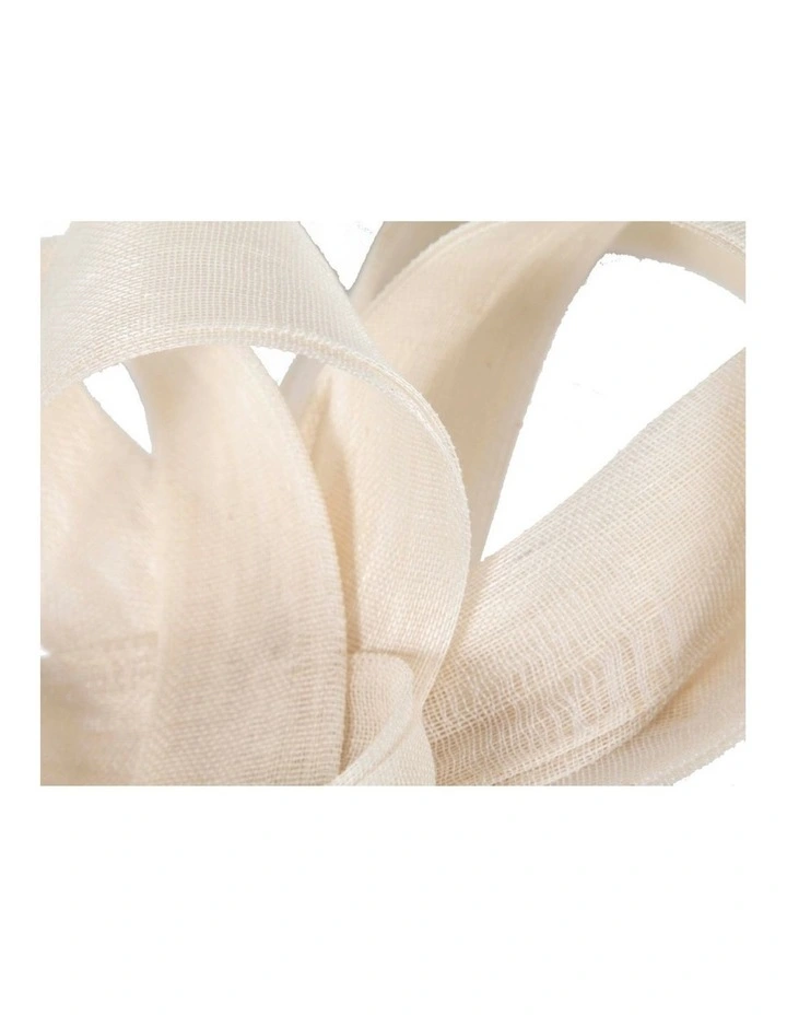 Abaca Loops S288C Racing Fascinator in Cream image 3