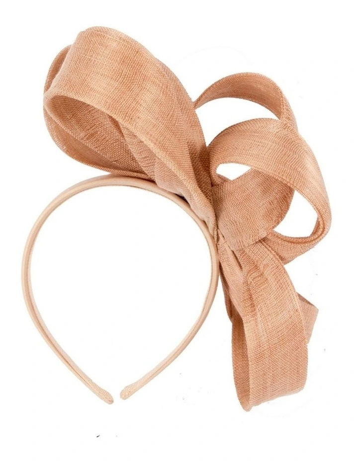 Abaca Loops S288NU Racing Fascinator in Nude image 4