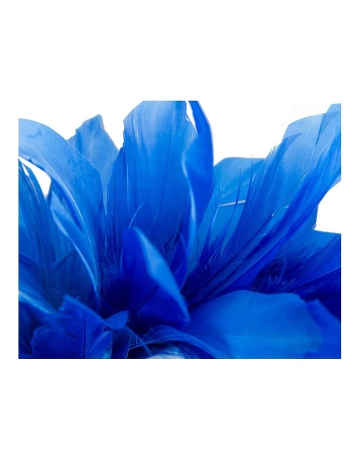 Feather MA893RB Fascinator Headband in Royal Blue image 3