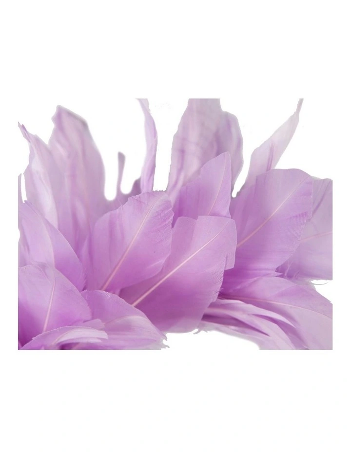 Feather MA893LI Fascinator Headband in Lilac image 3