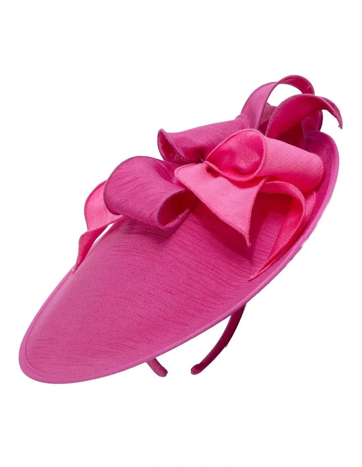 Shantung Plate MA989F Fascinator in Fuchsia image 4