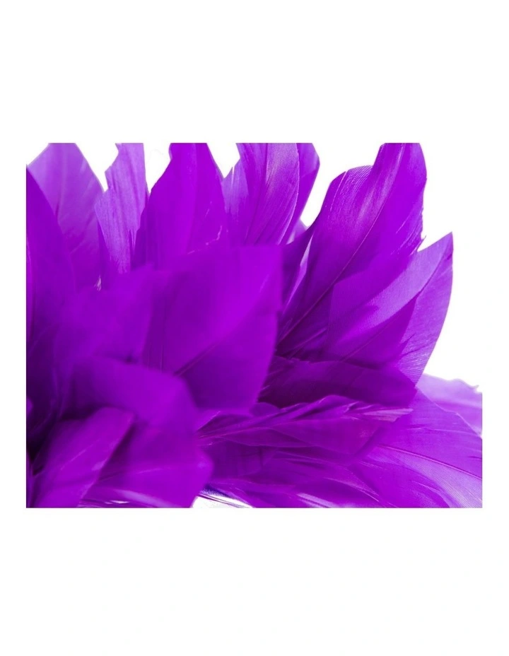 Feather MA893PR Fascinator Headband in Purple image 3