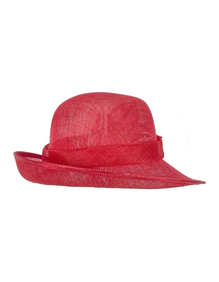 Max Alexander Red cloche hat MA871R - One Size image 3