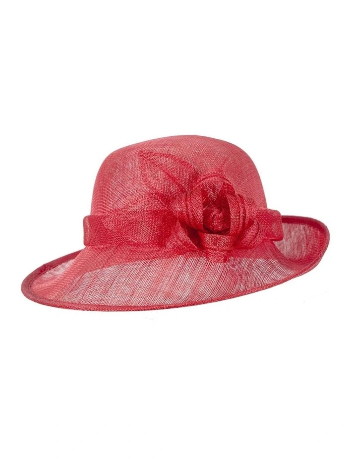 Max Alexander Red cloche hat MA871R - One Size image 4