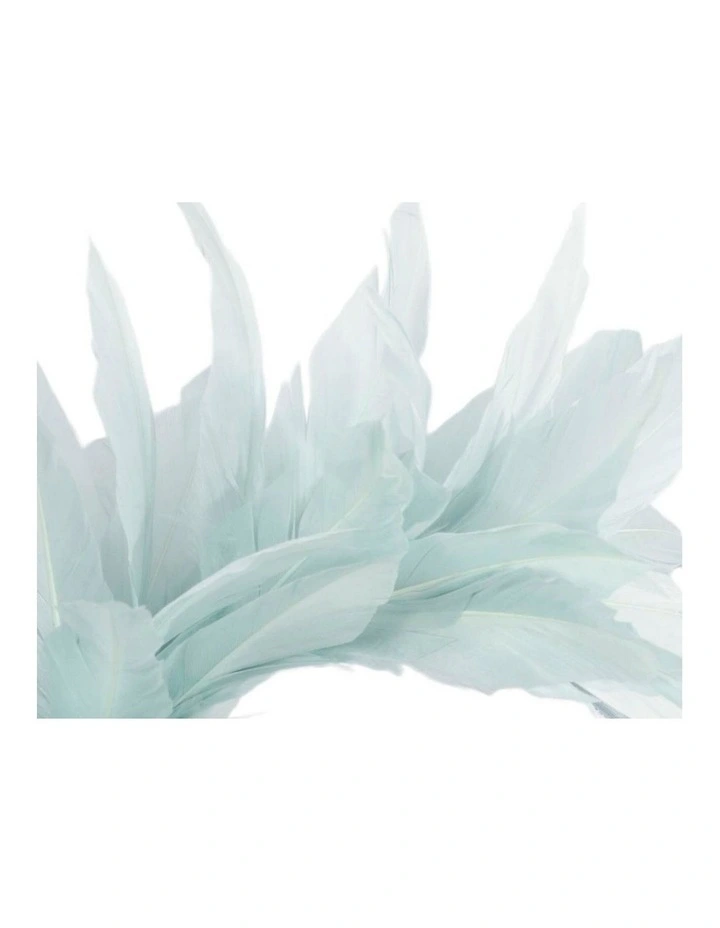 Feather MA893BL Fascinator Headband in Blue image 3