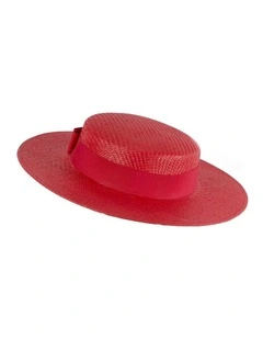 MA867R Boater Hat in Red
