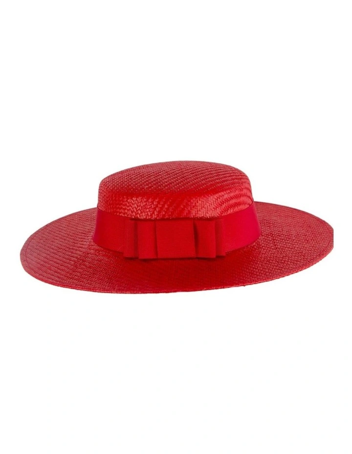 MA867R Boater Hat in Red image 6