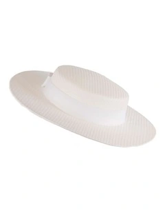 MA867W Boater Hat in White