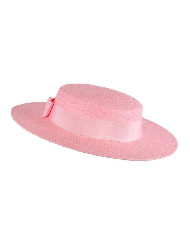 MA867 MA867PI Boater Hat in Pink image 1