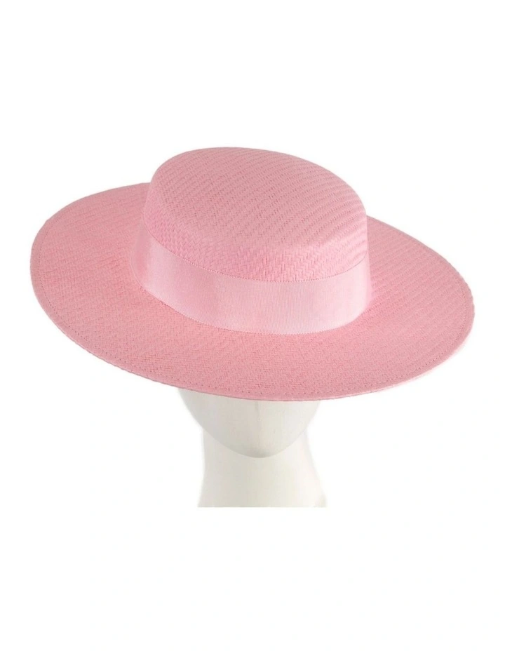 MA867 MA867PI Boater Hat in Pink image 2