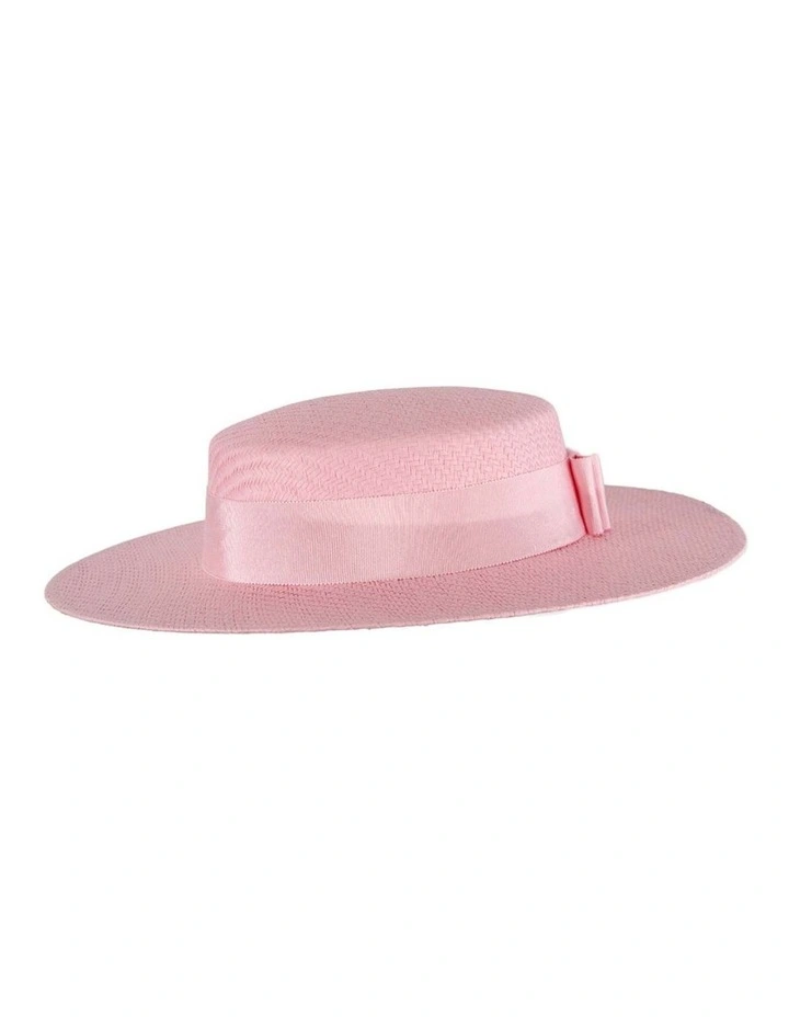 MA867 MA867PI Boater Hat in Pink image 3