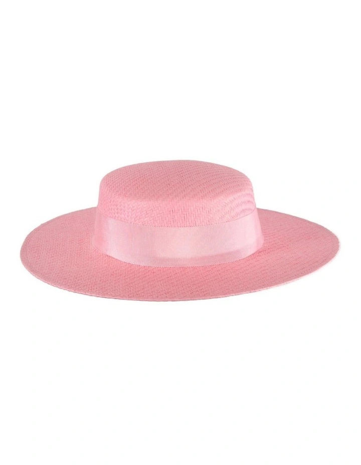 MA867 MA867PI Boater Hat in Pink image 4