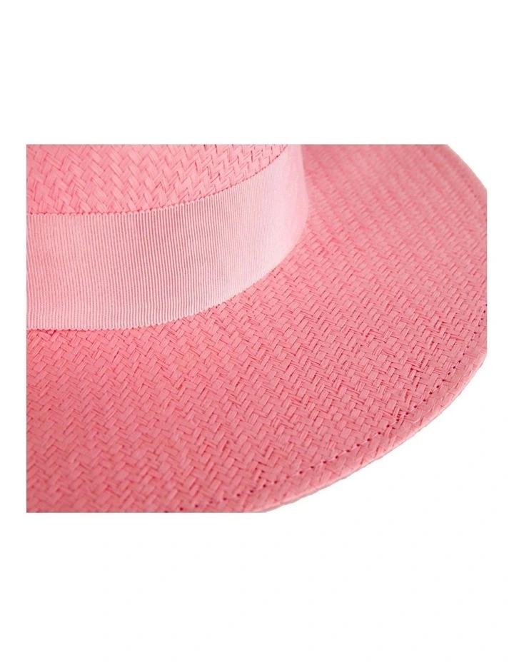 MA867 MA867PI Boater Hat in Pink image 5