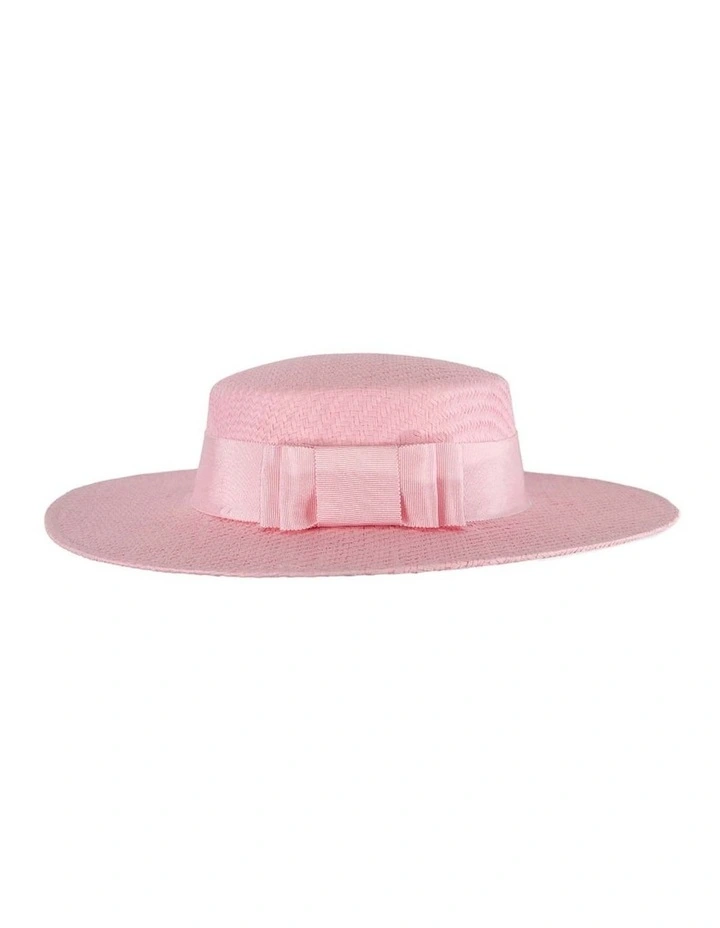 MA867 MA867PI Boater Hat in Pink image 6