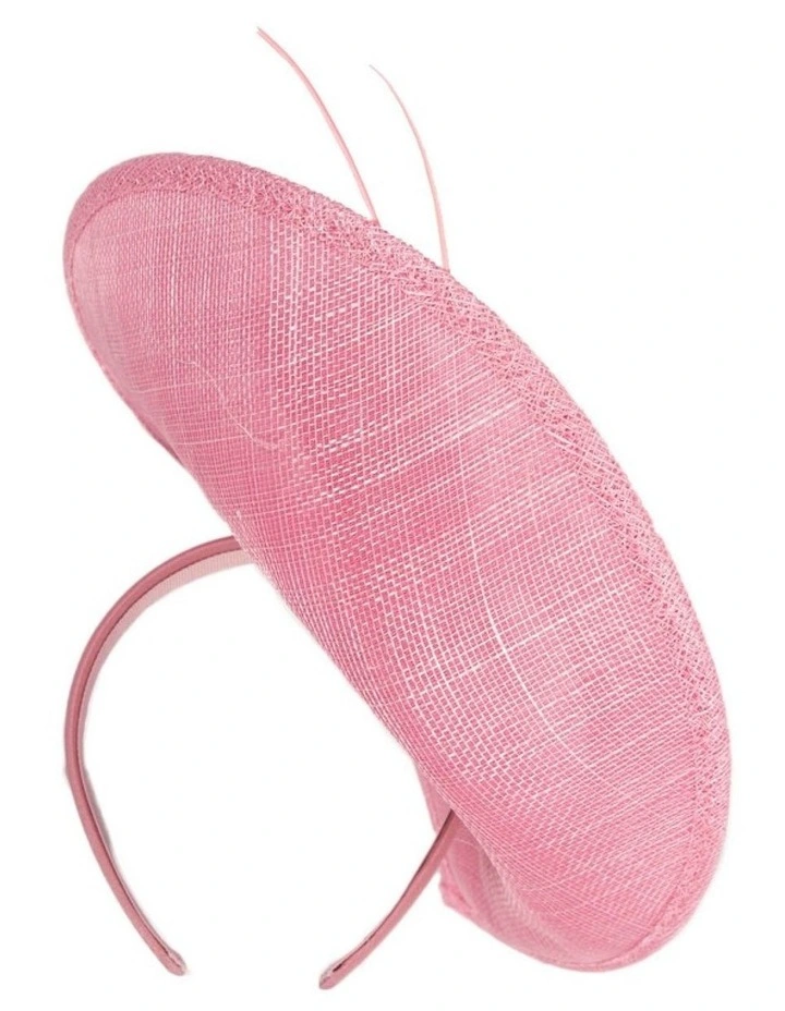 Large Sinamay MA872DP Fascinator Headband in Dusty Pink image 4