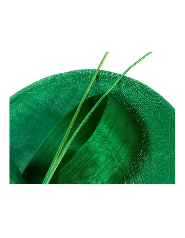 Large Sinamay MA872GRN Fascinator Headband in Green image 3