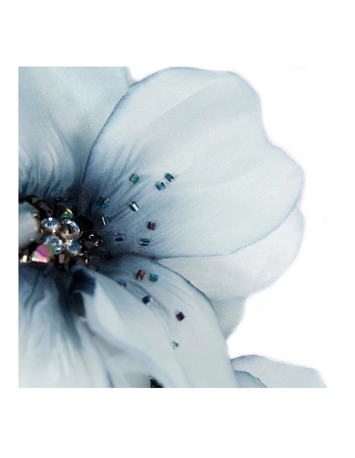 Flower S257BL Headband Fascinator in Navy/Blue image 3