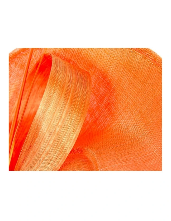 Large Sinamay MA872OR Fascinator in Orange image 3
