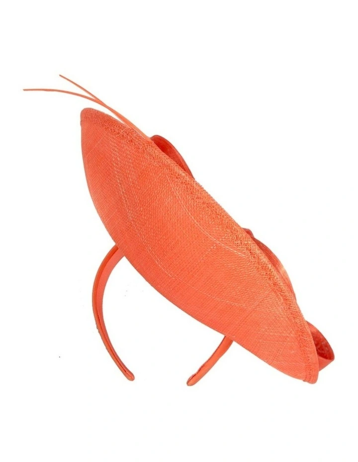 Large Sinamay MA872OR Fascinator in Orange image 4