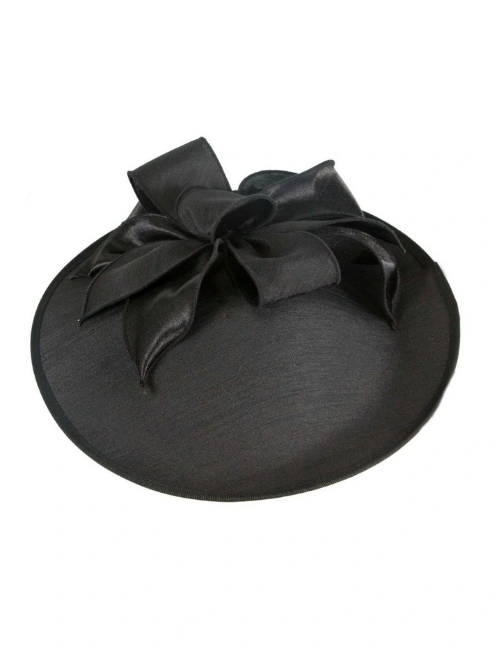 Shantung Plate MA989B Fascinator in Black image 3