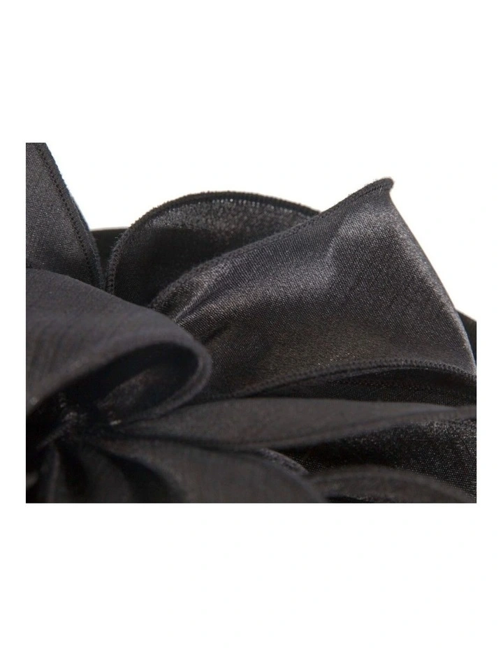 Shantung Plate MA989B Fascinator in Black image 4