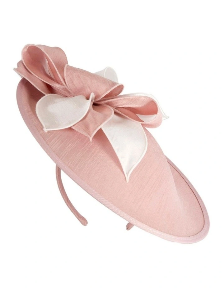Shantung Plate MA989PIC Fascinator in Pink image 1