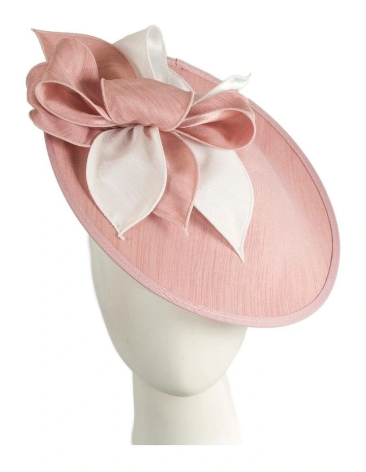 Shantung Plate MA989PIC Fascinator in Pink image 2