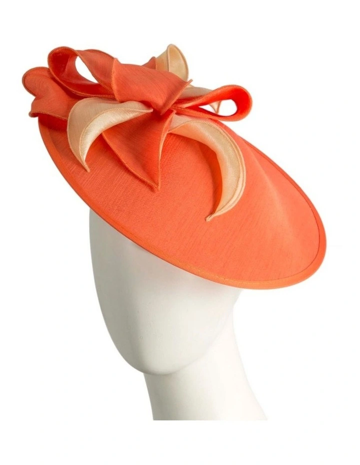 Shantung MA989OR Fascinator in Orange image 2