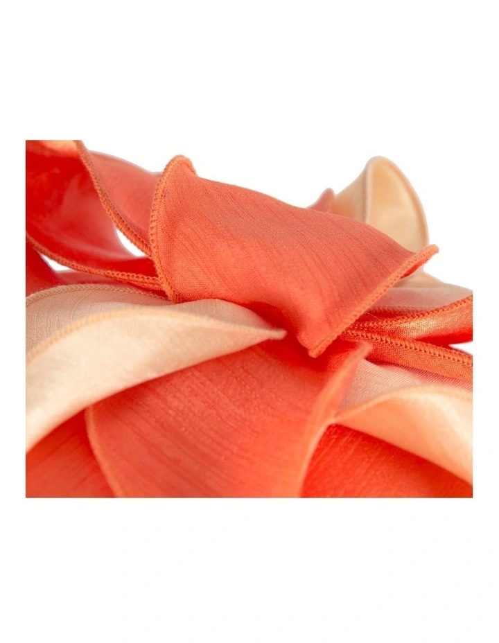 Shantung MA989OR Fascinator in Orange image 3
