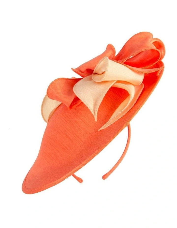 Shantung MA989OR Fascinator in Orange image 4