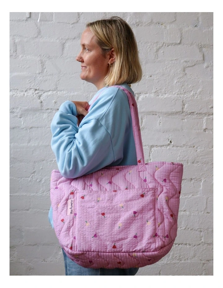 Forget Me Not Quilted Bag in Peony image 4