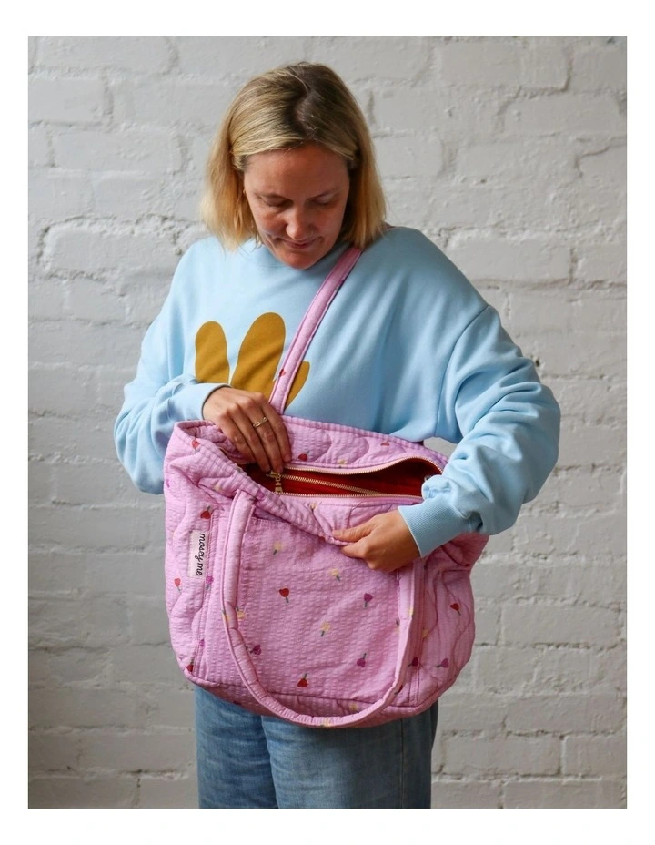 Forget Me Not Quilted Bag in Peony image 5