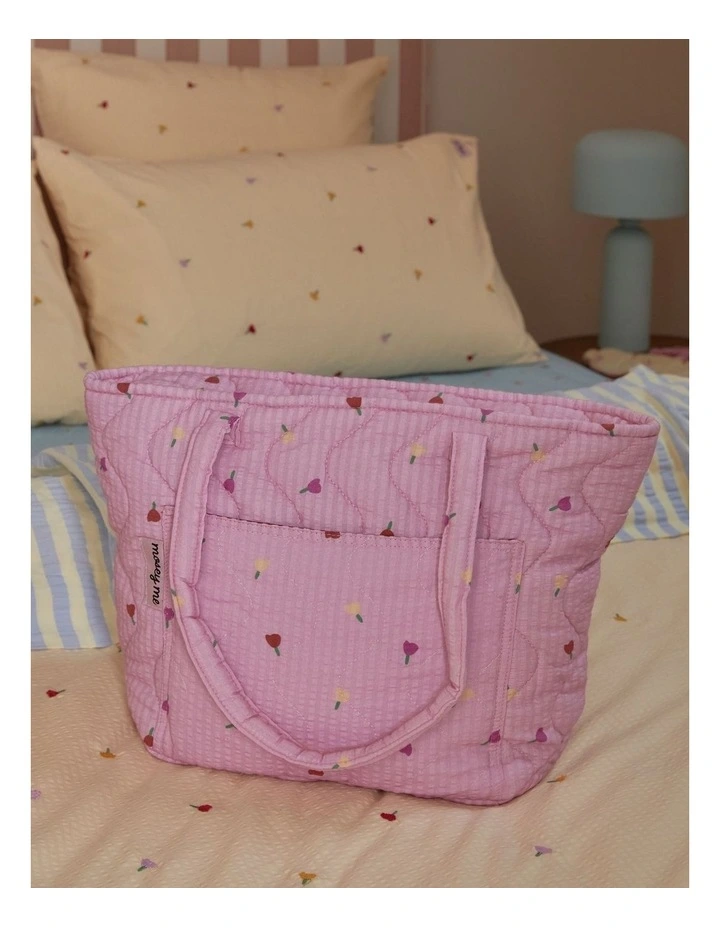 Forget Me Not Quilted Bag in Peony image 6
