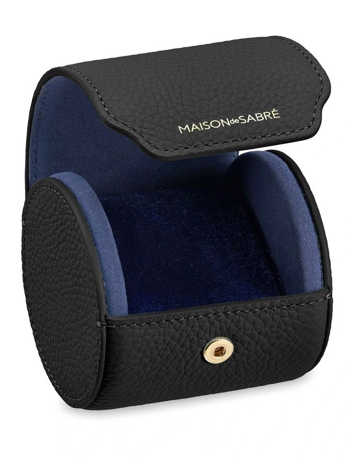 The Watch Roll in Black Caviar image 3