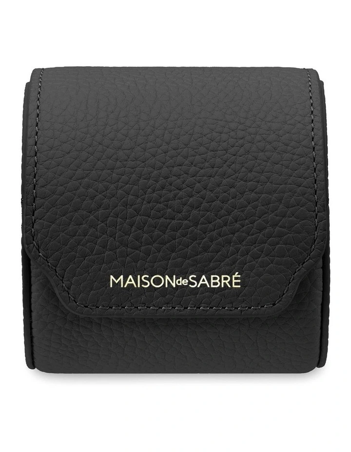 The Watch Roll in Black Caviar image 4