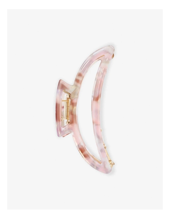 Cami Acrylic Metal Claw Clip in Pink image 1