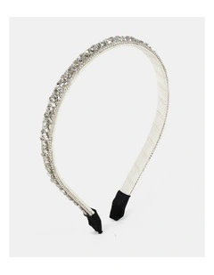 Olivia Crystal Headband in Silver