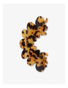 Bubble Hair Claw Clip in Dark Tort