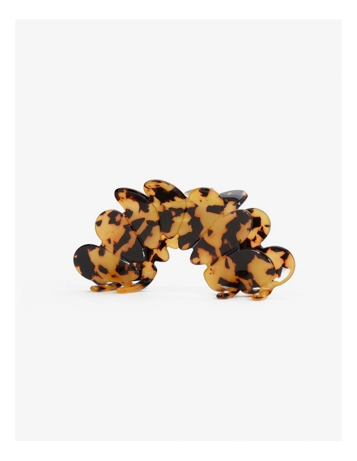 Bubble Hair Claw Clip in Dark Tort image 2