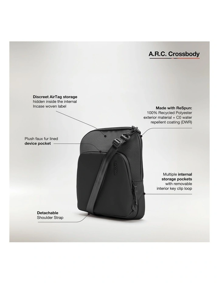 A.R.C Crossbody Bag INCO400719-BLK in Black image 7