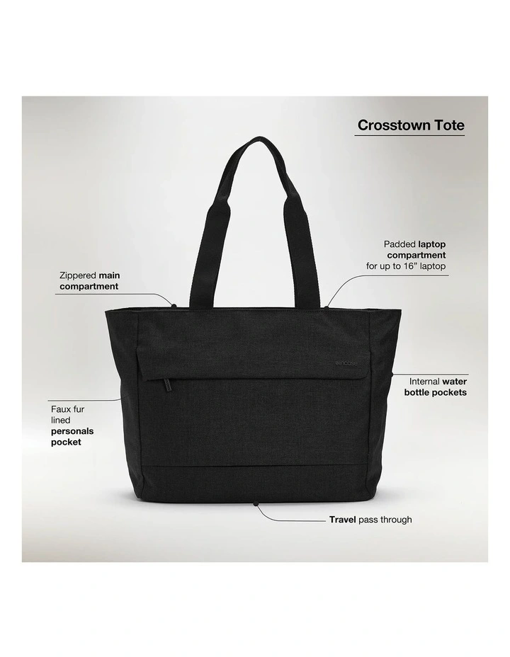 Incase Crosstown Tote INCO400802-BLK in Black image 7