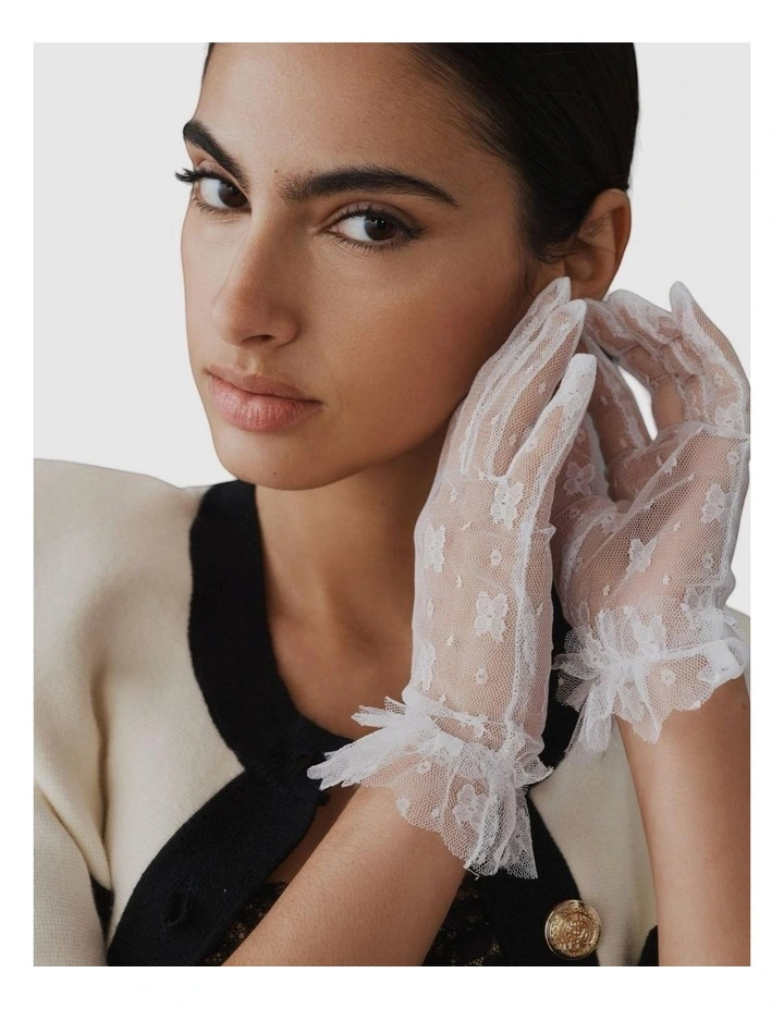 The Emily Gloves in White image 1