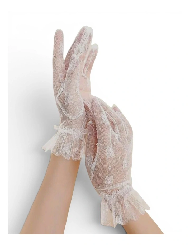 The Emily Gloves in White image 2