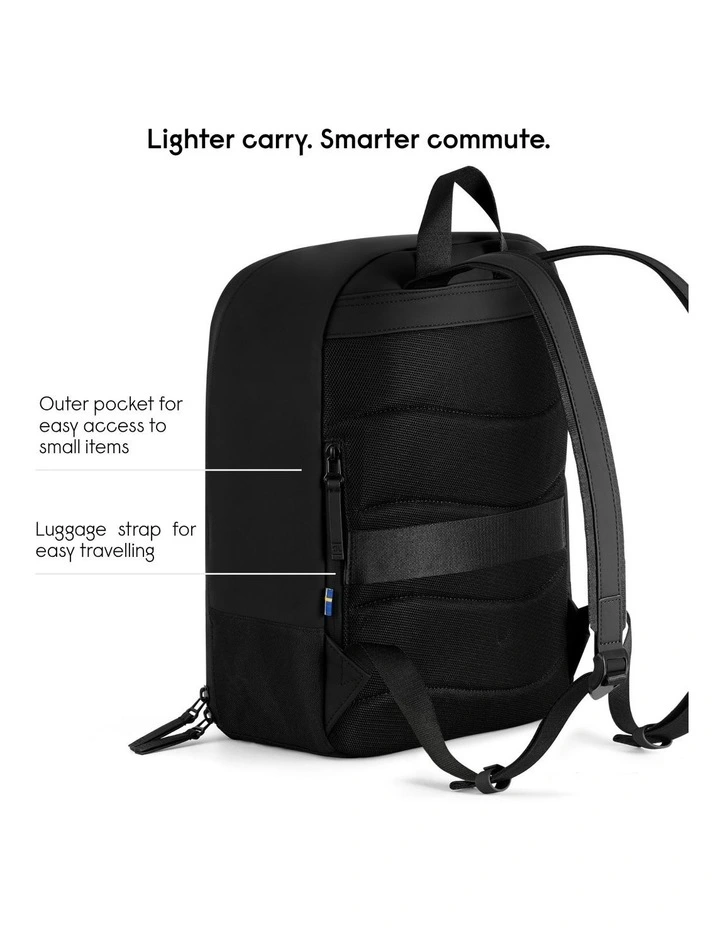 Gaston Luga Dsh Daily (13L) Waterproof 14 Laptop Backpack - Black image 3