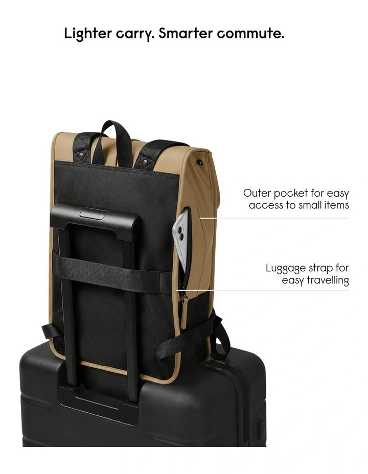 Gaston Luga Dsh (13L) Waterproof 14 Laptop Backpack  - Latte image 4