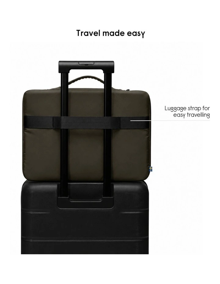 Gaston Luga Dash Protective Cushion Slim Briefcase for 15/16 Laptop - Olive image 4