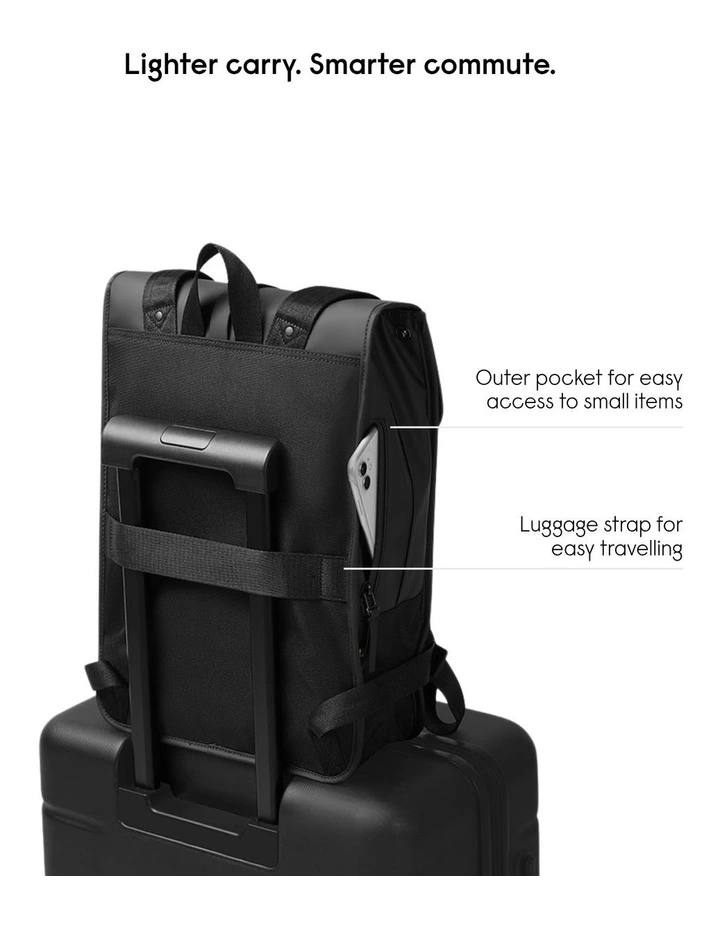 Gaston Luga Dsh (13L) Waterproof 14 Laptop Backpack  - Black image 4