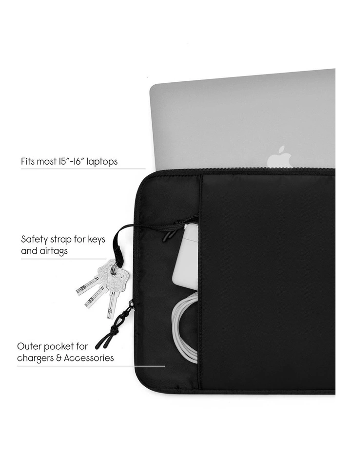 Gaston Luga Dsh Protective Sleeve Cushioned Case for 15/16 Laptop - Black image 4