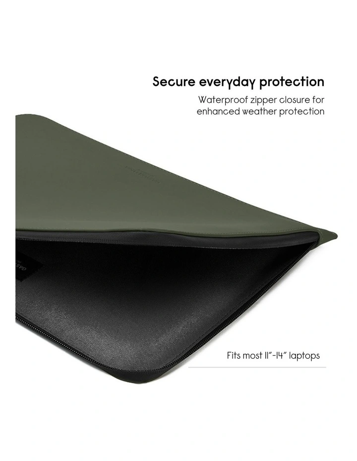 Gaston Luga Dsh Protective Padded Sleeve for 13/14 Laptop - Olive image 4