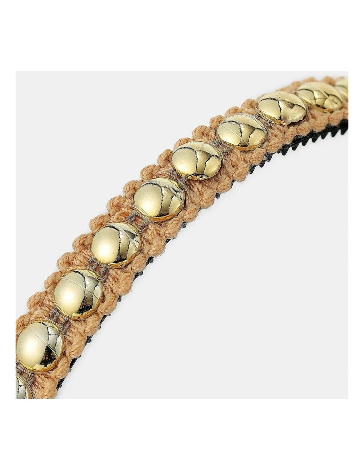 Elaine Stud Skinny Headband - Champagne image 3